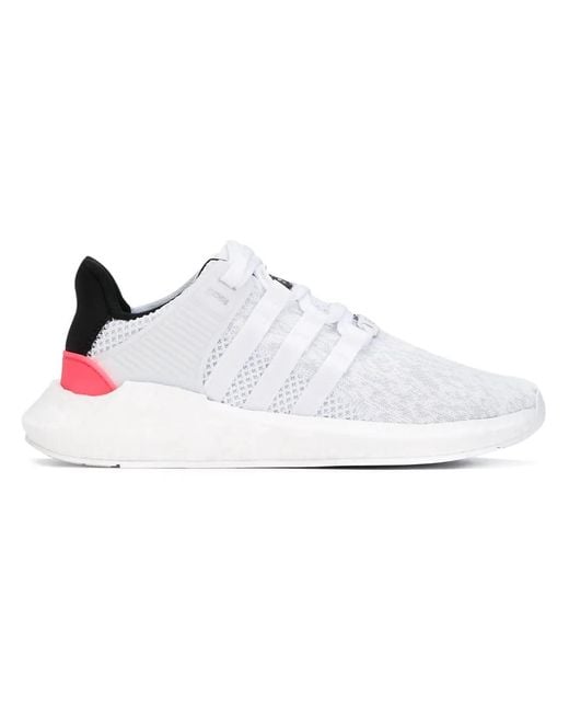 Adidas White Eqt Support 93/17 "Turbo" Sneakers