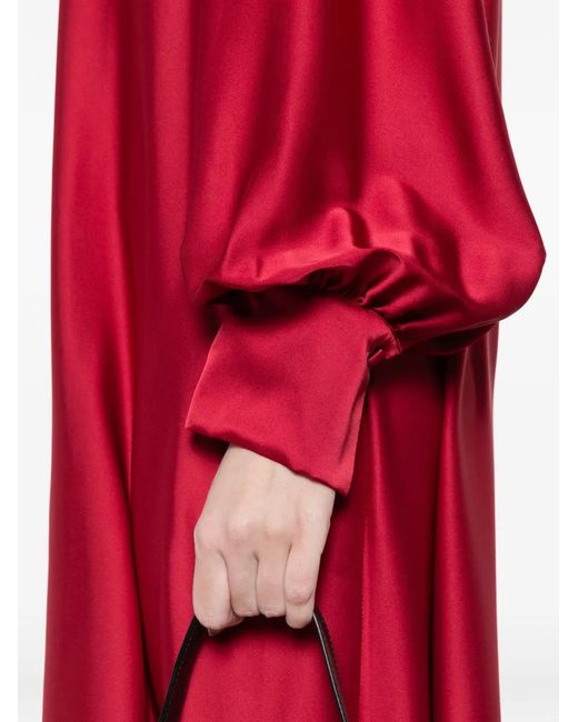 Silkylicious Red Nigora Shirt Dress