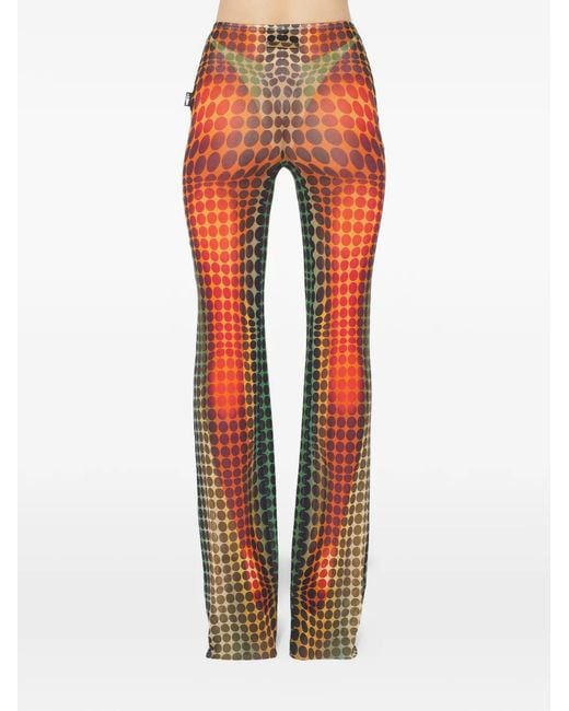Jean Paul Gaultier Orange "Re-Edition: Flare Trousers" Trousers