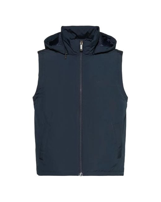 Chaleco Con Capucha Y Logo Calvin Klein de hombre de color Blue
