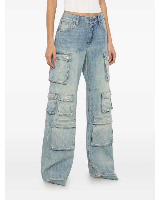 Alice + Olivia Blue Olympia Jeans