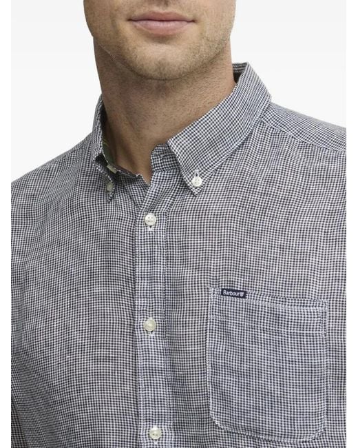 Barbour Gray Linton Tailored Shirt for men