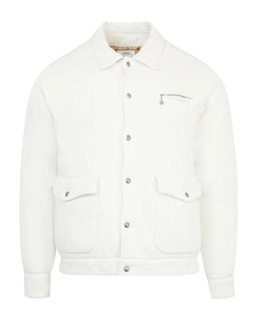Visvim White Cotton Goose-Down Jacket for men