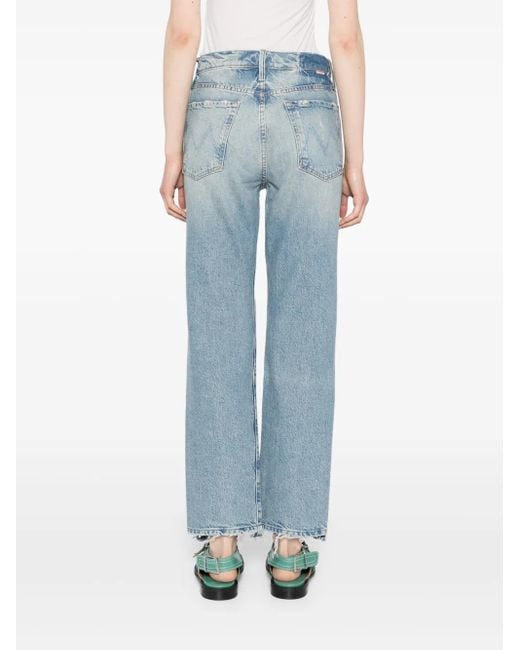 Mother Hiker Hover Chew High Waist Jeans in het Blue