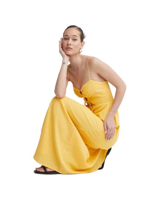 Billabong Metallic Robe Froncée À Découpes