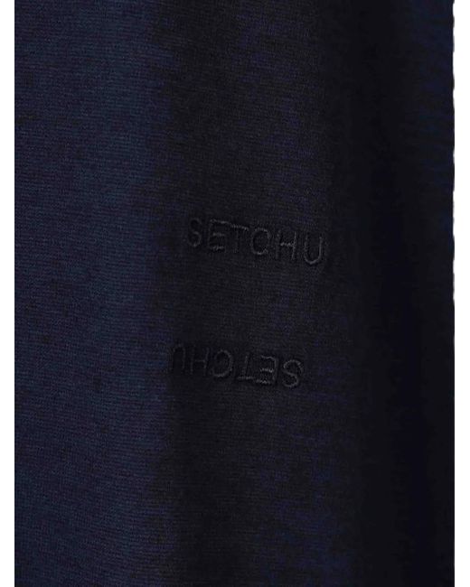 Setchu Blue Long Sleeve T-Shirt for men