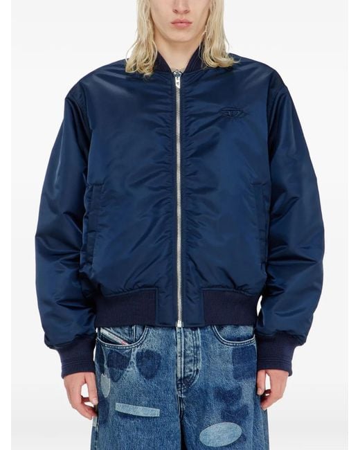 DIESEL Blue W-Type-D1 Winter Jacket for men