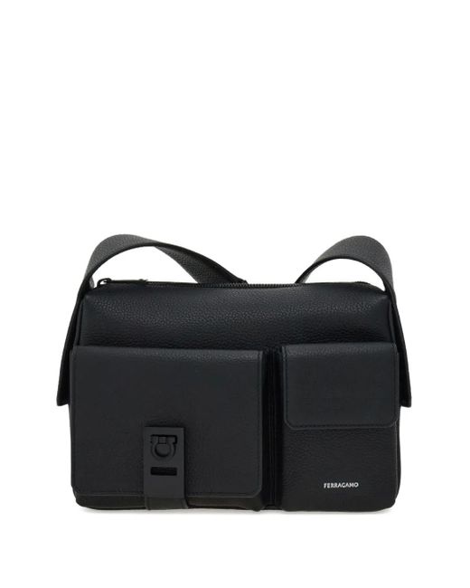 Ferragamo Leren Schoudertas in het Black voor heren