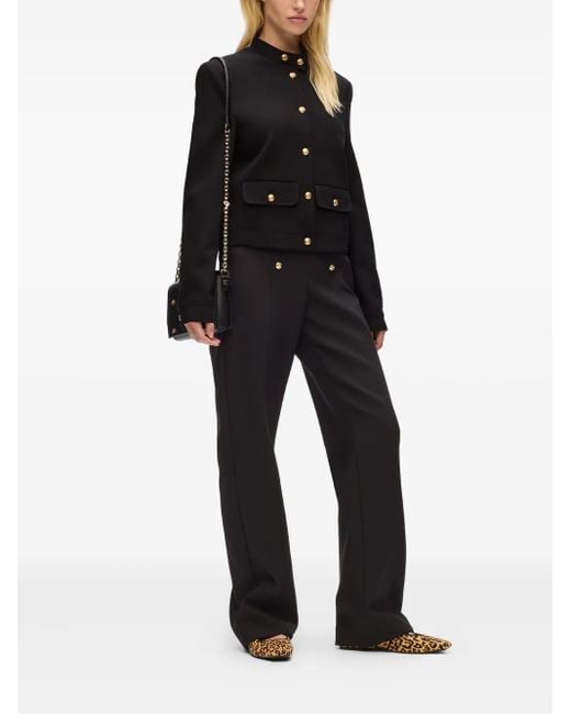 Karl Lagerfeld Black Mock-Neck Jacket