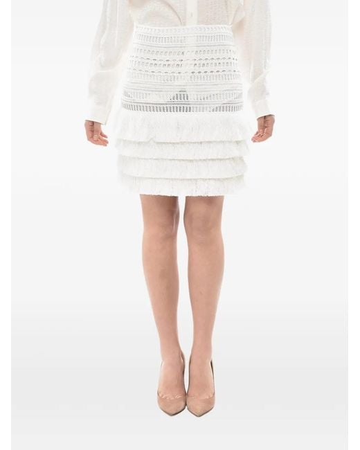 Givenchy Gehaakte Rok in het White