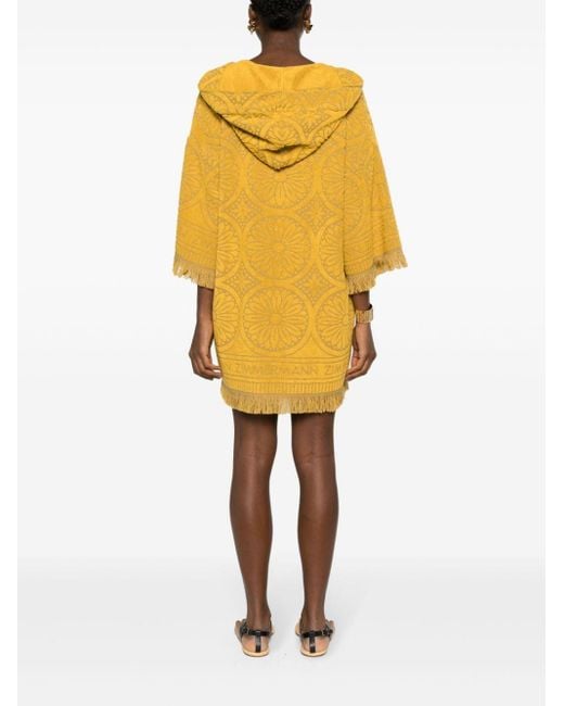 Zimmermann Junie Mini-jurk Met Jacquard in het Yellow