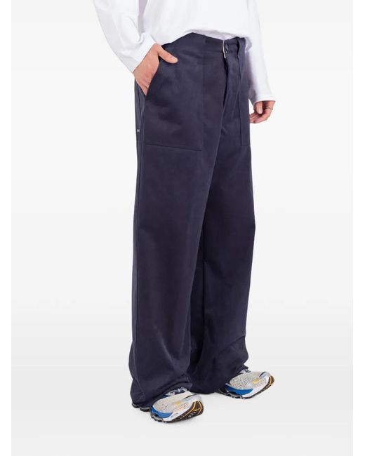 Societe Anonyme Blue Supercargo Wide-Leg Trousers for men