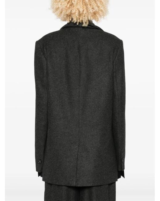 Totême  Blazer Met Cape En Enkele Knoop in het Black