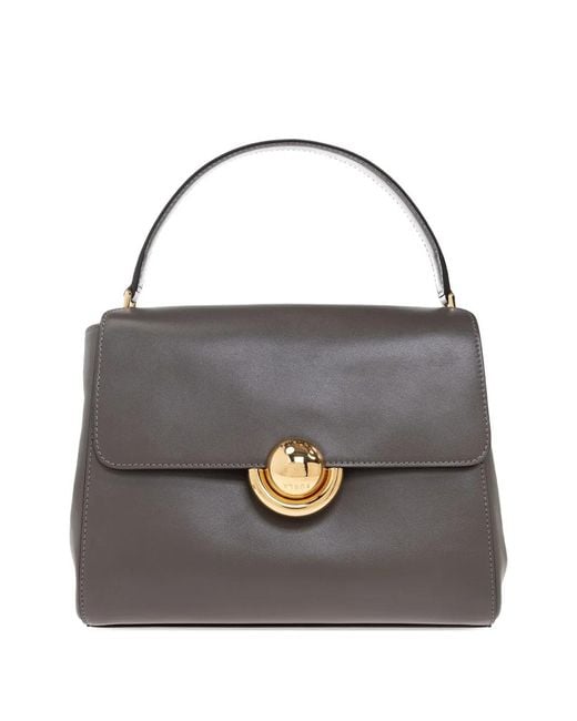 Furla Black Domus Top-Handle Tote Bag