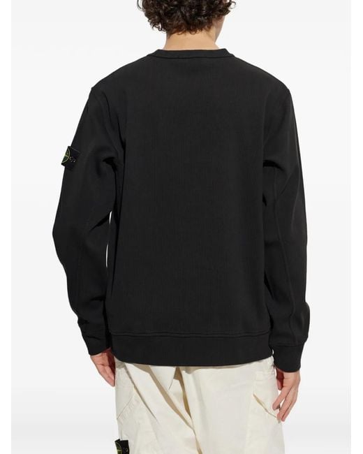 Stone Island Pullover Mit Logo-Patch in Black für Herren