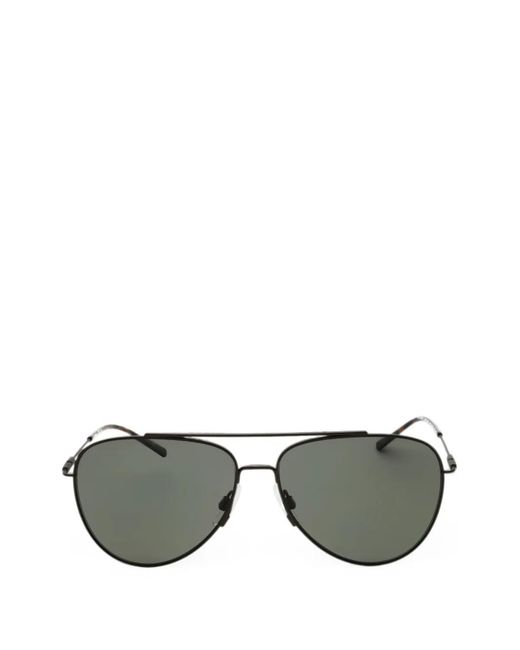 Zeiss Gray Titanium Pilot-Frame Sunglasses for men
