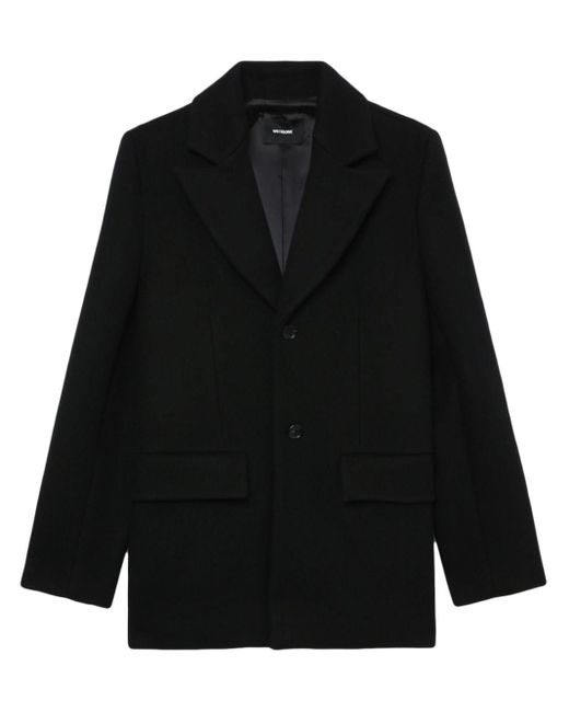 we11done Black Single-breasted Wool Blazer for men
