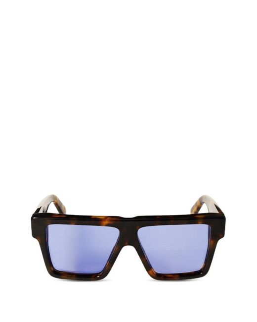 Off-White c/o Virgil Abloh Blue Arrows Square-Frame Sunglasses