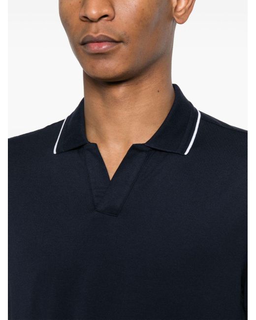 Boggi Blue Piqué Polo Shirt for men