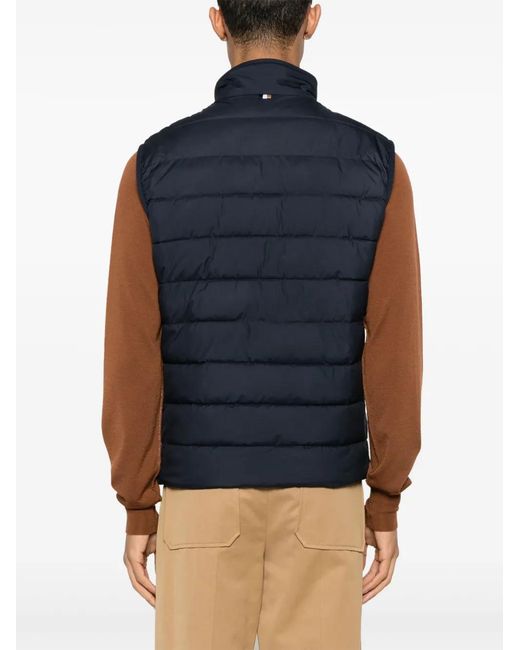 Boss Blue Logo Water-Repllent Gilet for men