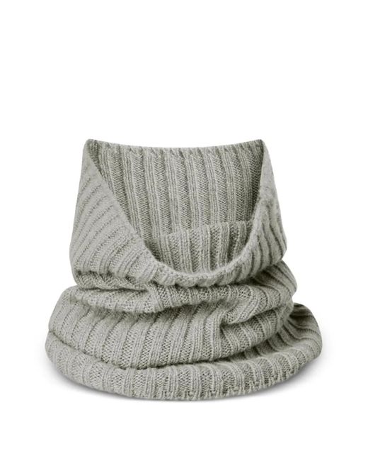 Linnea Lund Gray Ribbed Tubular Neck Warmer
