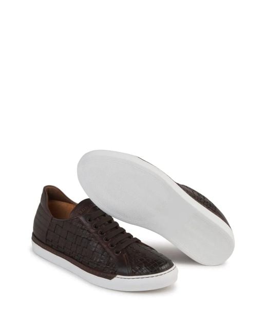 メンズ Bontoni Enrico Intreccio スニーカー Black