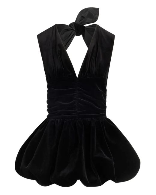 Patou Black Minikleid Aus Samt