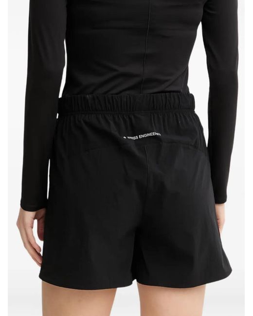X Bionic Black Logo-Print Elasticated Shorts