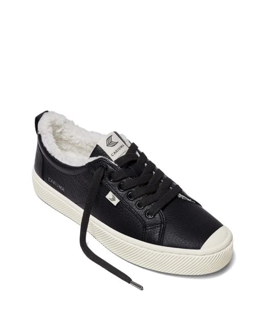 CARIUMA Black Oca Shearling Sneakers