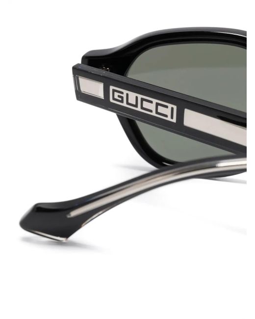 Gucci Gray Square-Frame Sunglasses for men