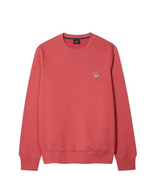 Paul Smith Red Zebra-Detail Sweatshirt for men