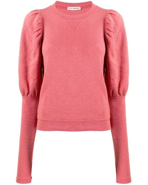 ulla johnson puff sleeve sweatshirt