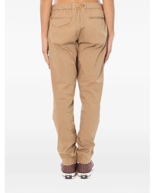 White Sand Natural Pantalon Fuselé À Taille Ceinturée for men