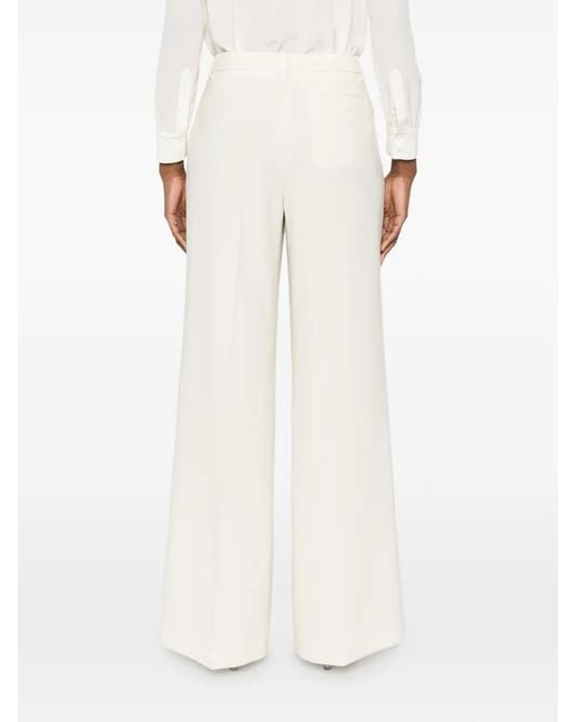 Aspesi White Wide-Leg Trousers