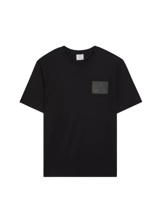 AN-Y1 Black Carlifto Logo-Patch T-Shirt for men
