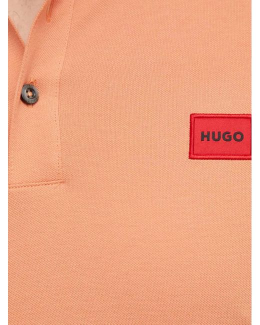 HUGO Poloshirt Mit Logo-Patch in Blue für Herren