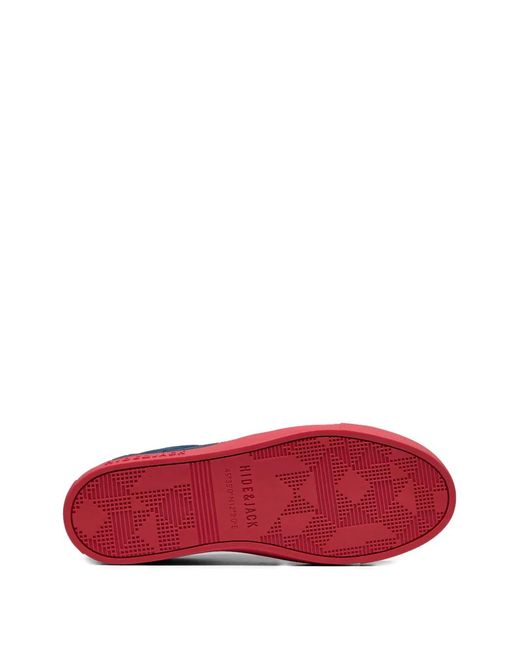 HIDE & JACK Blue Embossed Sneakers
