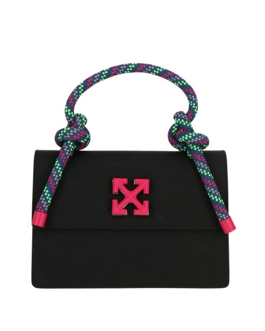 Off-White c/o Virgil Abloh Black Gummy Jitney 2.8 Tote Bag