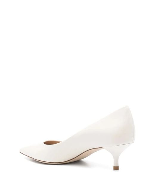 Stuart Weitzman White 50Mm Stuart Power Pumps