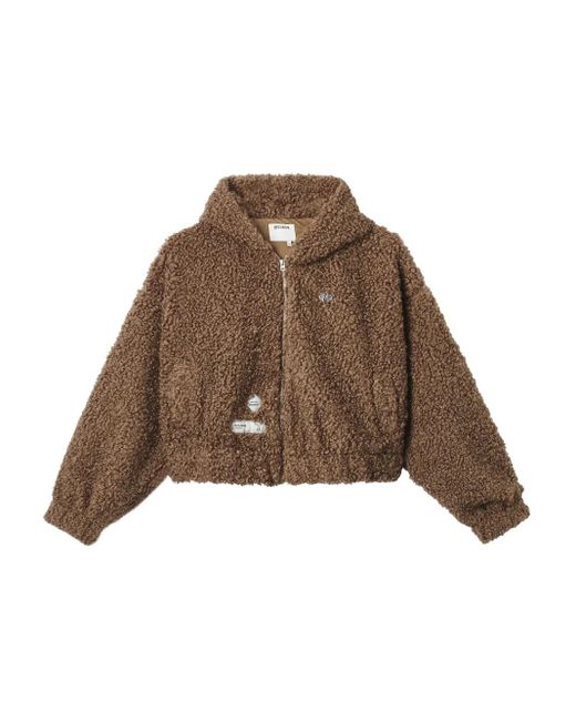 Musium Div. Brown Hooded Zip Jacket