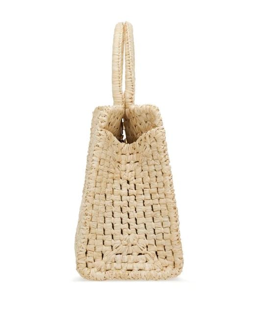 Ferragamo Natural 'studio Box Medium' Handbag