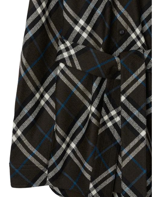 Burberry Black Camicia Con Check