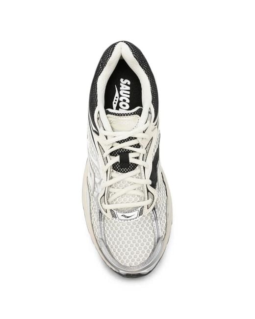 Saucony White Omni 9 Panelled Sneakers