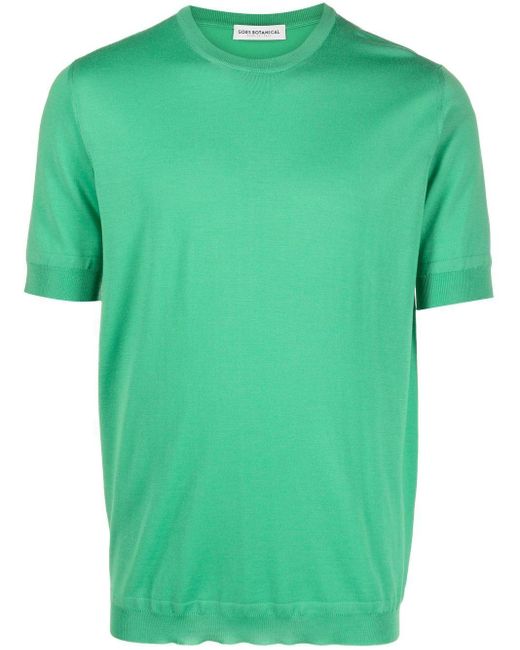 メンズ GOES BOTANICAL メリノウール Tシャツ Green