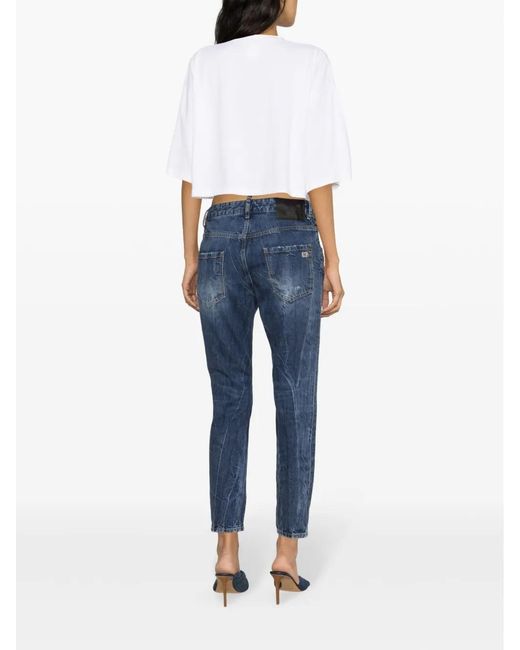 DSquared² White Icon Scribble Cotton T-Shirt