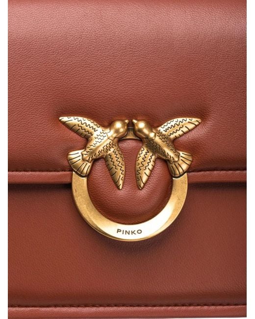 Pinko Love Birds ショルダーバッグ Brown