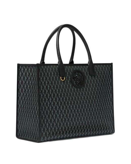 Versace Black Monogram Tote Bag