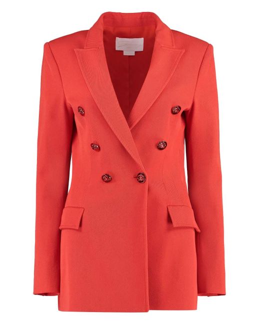 Double-breasted blazer Genny de color Red