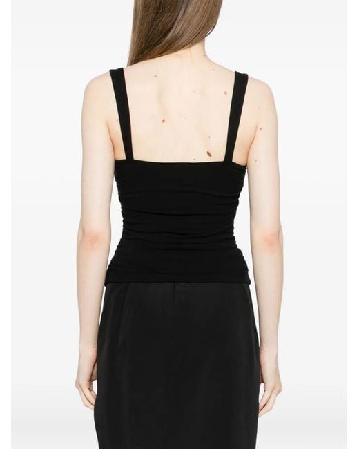 Reformation Black Trish Top