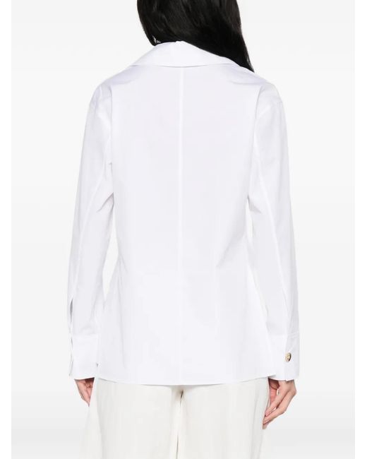 Max Mara Blouse Met Knopen in het White